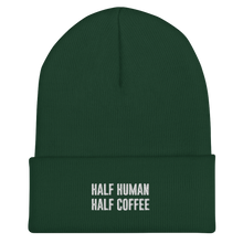 Lade das Bild in den Galerie-Viewer, HALF HUMAN HALF COFFEE Stick - weiß - Beanie (mehr Farben)