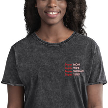 Lade das Bild in den Galerie-Viewer, Super Mom, Wife, Woman, Tired Stick Weiß Denim Used (mehr Farben)