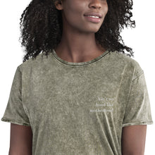 Lade das Bild in den Galerie-Viewer, Ain´t no hood like motherhood Stick Weiß Denim Used